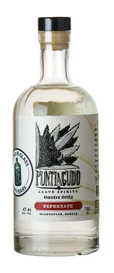Puntiagudo Tepextate (Onofre Ortiz) Glass Aged Miahuatlan Uncertified Mezcal (750ml)