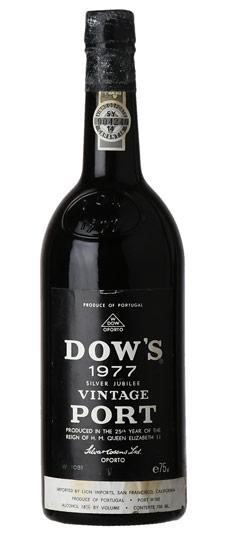 Dow's "Silver Jubilee" Vintage Port (oxidized capsule, scuffed label)