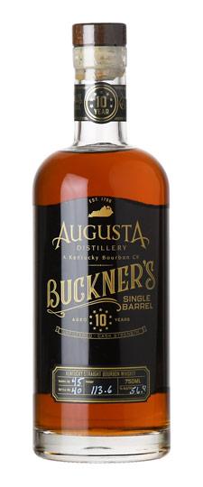 Augusta Distillery 10 Year Old "Buckner's" Unfiltered Cask Strength Single Barrel Kentucky Straight Bourbon Whiskey (750ml)