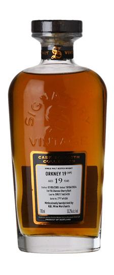 2005 Secret Orkney (Highland Park) 19 Year Old "Signatory - K&L Exclusive #DRU 17/A63 #28" First Fill Oloroso Sherry Butt Cask Strength Isle of Orkney Single Malt Scotch Whisky (700ml)