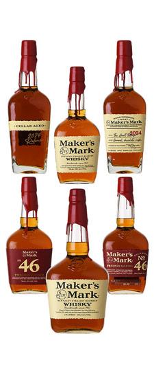 Red Wax (Maker's Mark) Cellar Aged Bundle Pack (5x750ml, 1x1.75L)