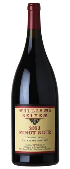 2021 Williams Selyem "Vista Verde Vineyard" San Benito County Pinot Noir (1.5L)