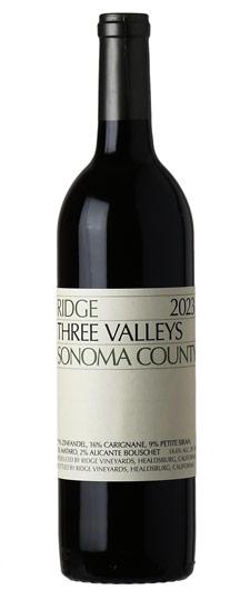 2023 Ridge Vineyards "Three Valleys" Sonoma County Red