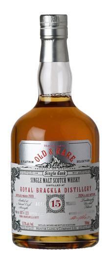 2009 Royal Brackla 15 Year Old "Hunter Laing's Old & Rare" Single Manzanilla Sherry Butt Cask Strength Highland Single Malt Scotch Whisky (700ml)