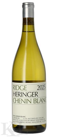 2025 Ridge Vineyards"Heringer Vineyard" Clarksburg Chenin Blanc