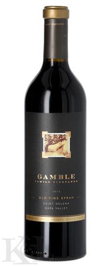 2013 Gamble Family "Old Vine" St. Helena Syrah