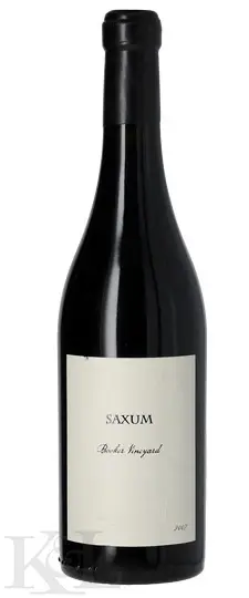 2007 Saxum "Booker Vineyard" Paso Robles Syrah (lightly nicked label)