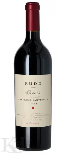 2002 Rudd "Oakville Estate" Napa Valley Cabernet Sauvignon (lightly scuffed label)