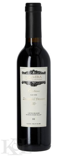 Gamba "Centuria - Limited Release III" Russian River Valley Old Vine Zinfandel Dessert Wine (375ml)