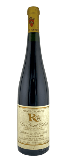 1989 Domaine Zind-Humbrecht "Rangen de Thann Clos St. Urbain" Tokay Gewurztraminer Sélection des Grains Nobles Alsace Grand Cru