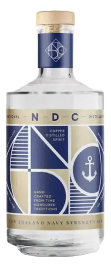 The National Distilling Company (NDC) "Navy Strength" New Zealand Dry Gin (750ml)