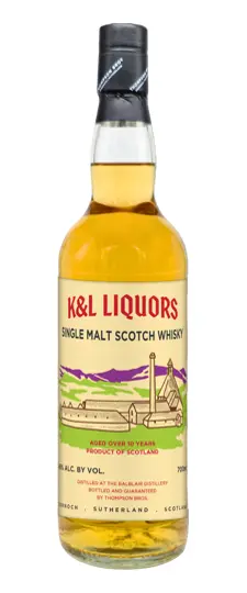 K&L Liquors' Balblair 10 Year Old Ex-XO Cognac Octaves Finished Highland Single Malt Scotch Whisky (700ml)